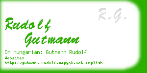 rudolf gutmann business card